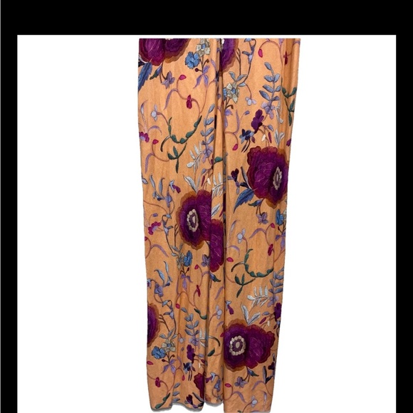 ISABEL MARANT Jadessi Dress Peach Floral FR 40 US 8 Cut Out Midi Halter Boho NWT - Picture 12 of 14